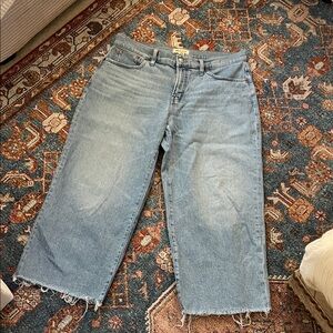 Madewell Light Blue Cropped Vintage Wide Leg Jeans